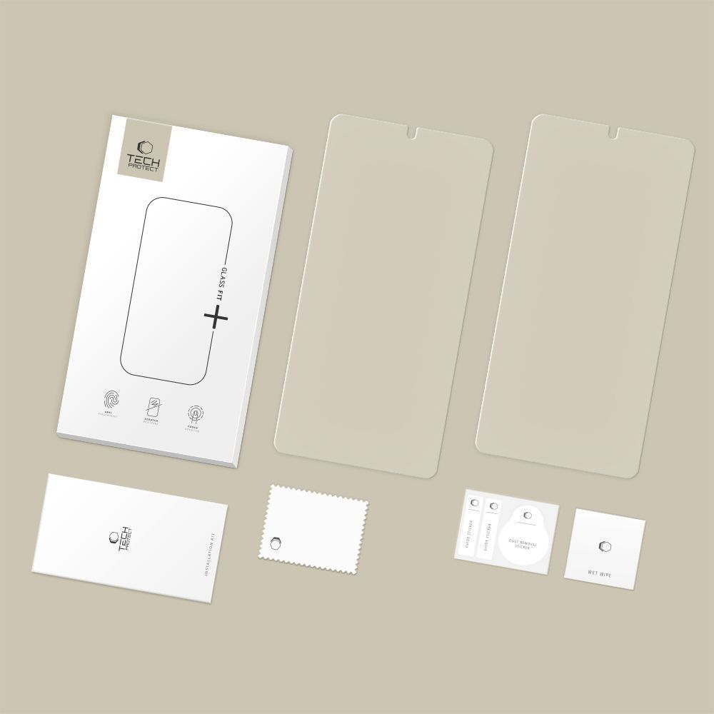 Film de protection d'écran Tech-Protect FIT+ pour Samsung Galaxy S26 Ultra S948, Verre Trempé, Collage Complet, Lot de 2 pièces