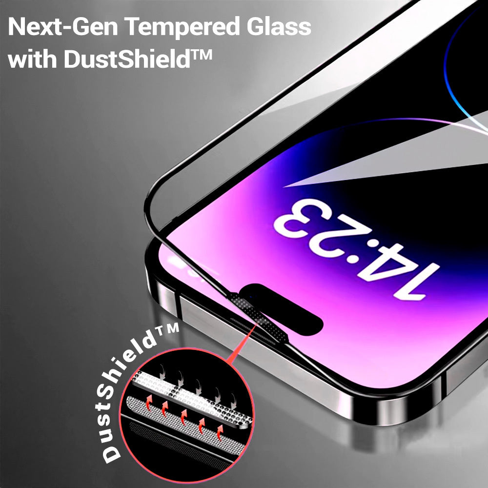Protection d’écran Privacy Tel Protect 10X Plus Titanium pour Apple iPhone 17 / 16 Pro, verre trempé, adhésif intégral