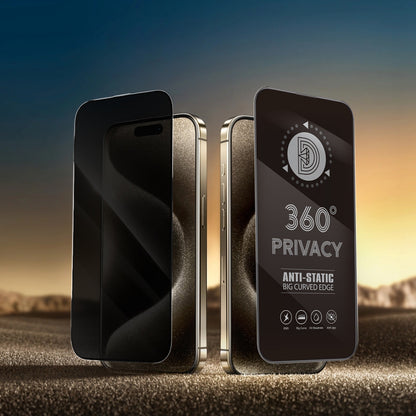 Film de protection d'écran Privacy OEM 360 pour Samsung Galaxy A37 5G, Verre trempé, Full Glue