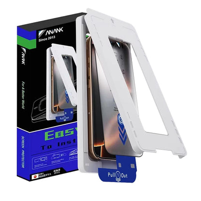 Anank 2X Verstärkte Displayschutzfolie für Apple iPhone 15 Pro, Sicherheitsglas, Vollkleber, 2.5D, Schwarz