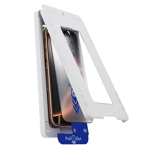Film de protection d'écran Anank 2X Renforcé pour Apple iPhone 16 Pro, Verre Trempé, Collage Complet, 2.5D, Noir