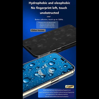 Anank 3X Verstärkte Displayschutzfolie für Apple iPhone 16, Sicherheitsglas, Vollkleber, 2.5D, Schwarz