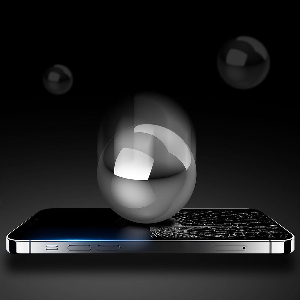 Film de protection écran Anank 5X Renforcé Anti Fissure pour Apple iPhone 17 Pro, Verre Trempé, Full Glue, 3D, Noir