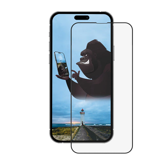 Anank 5X Verstärkte CG Displayschutzfolie für Apple iPhone 15 Pro Max, Gehärtetes Glas, Vollkleber, 2.5D, Schwarz
