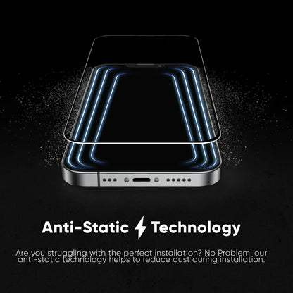 Schutzfolie Anank 5X Reinforced Invisible für Apple iPhone 17, Gehärtetes Glas, Full Glue, 3D, Schwarz