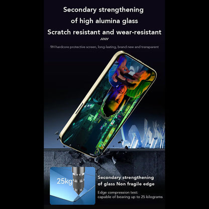 Anank Anti-Fingerprint Screen Protector Film for Apple iPhone 15, Tempered Glass, Full Glue, 2.5D, Black