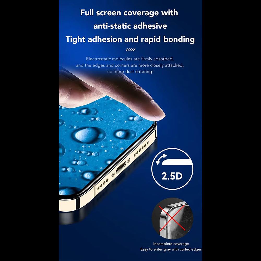 Film de protection écran Anank pour Apple iPhone 17, Verre Trempé, Full Glue, 2.5D, Noir