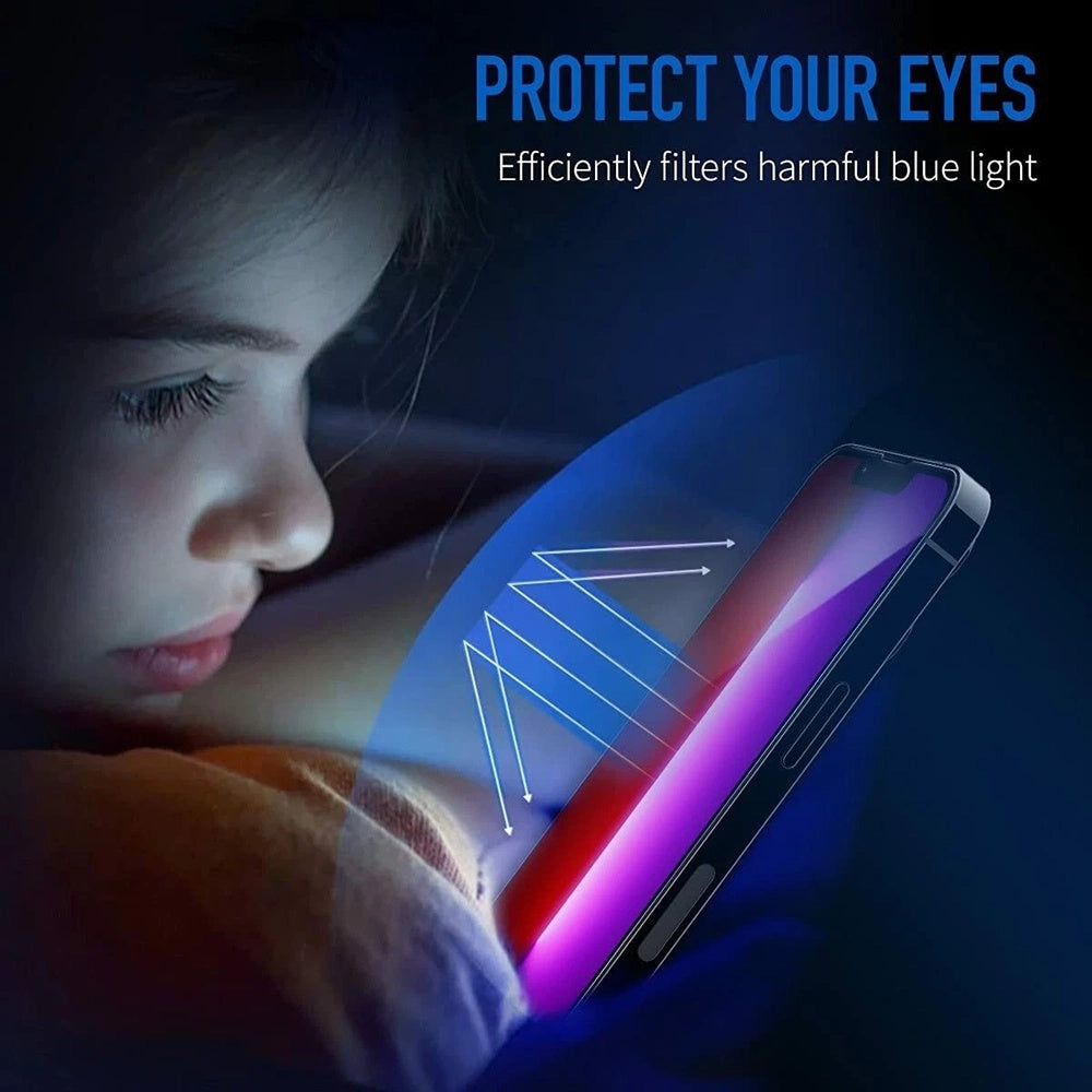 Schutzfolie Anti Blue Light Anank 5X Verstärkt für Apple iPhone 17 Air, Gehärtetes Glas, Vollverklebung, 2.5D, Schwarz