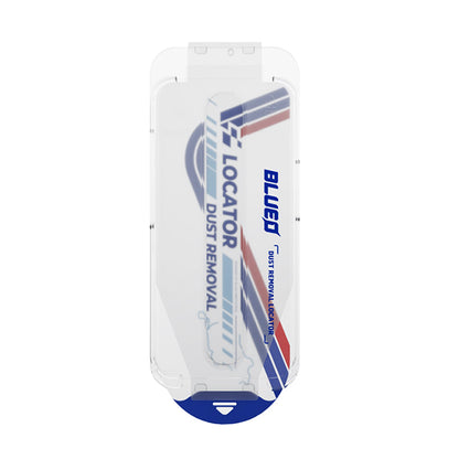Blueo Anti-Dust HD Schutzfolie mit Applicator Pro für Apple iPhone 17e / 16e / 14 / 13 Pro, gehärtetes Glas, Vollkleber, Schwarz