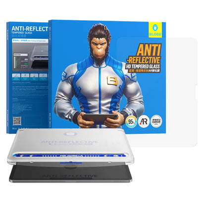 Film de protection d'écran Blueo Anti-Reflet HD Applicator Pro pour Apple iPad Pro 11 (2024), Verre Trempé, Collage Complet