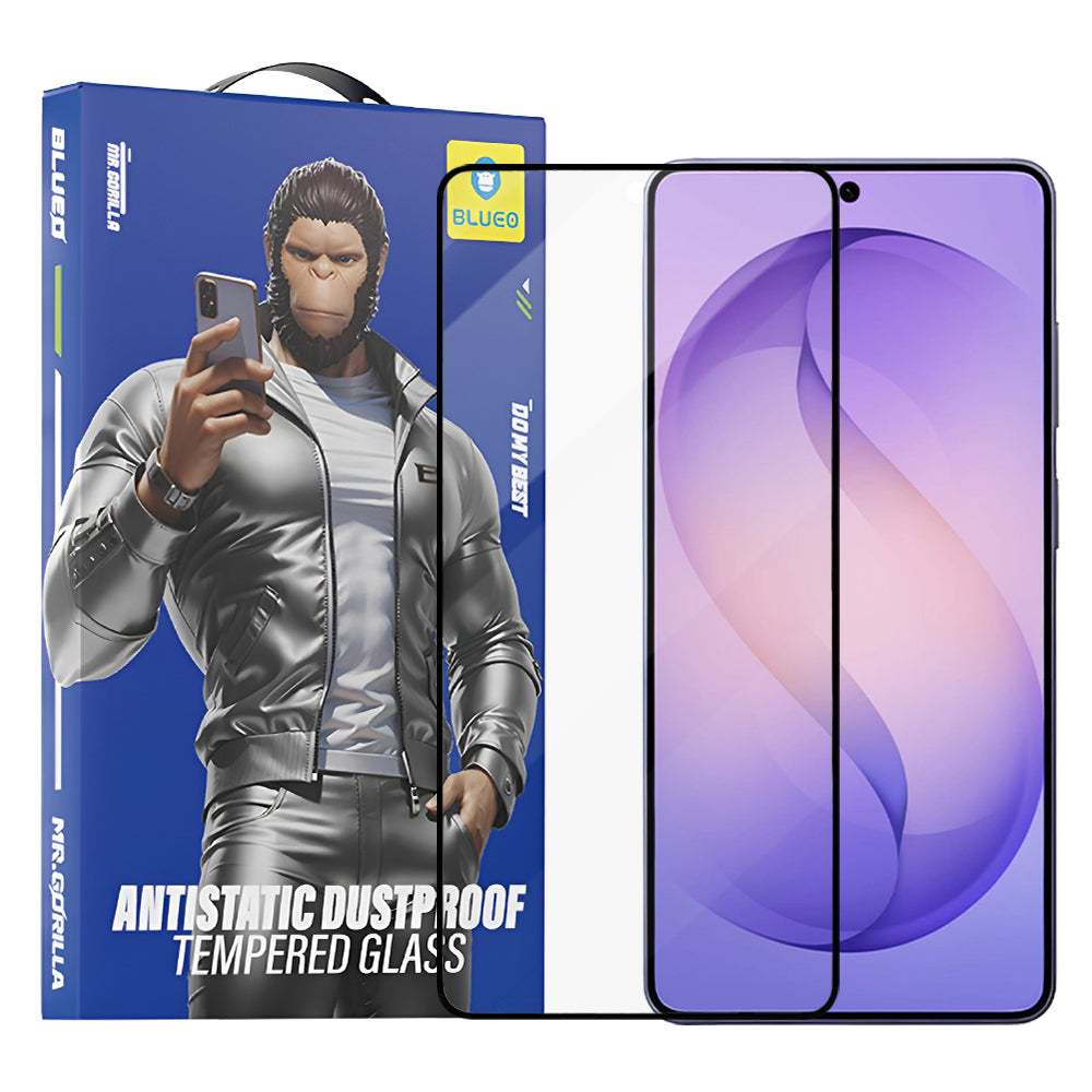 Film de protection écran Blueo Anti-Static HD pour Samsung Galaxy S26 Ultra S948, Verre Trempé, Full Glue, Noir