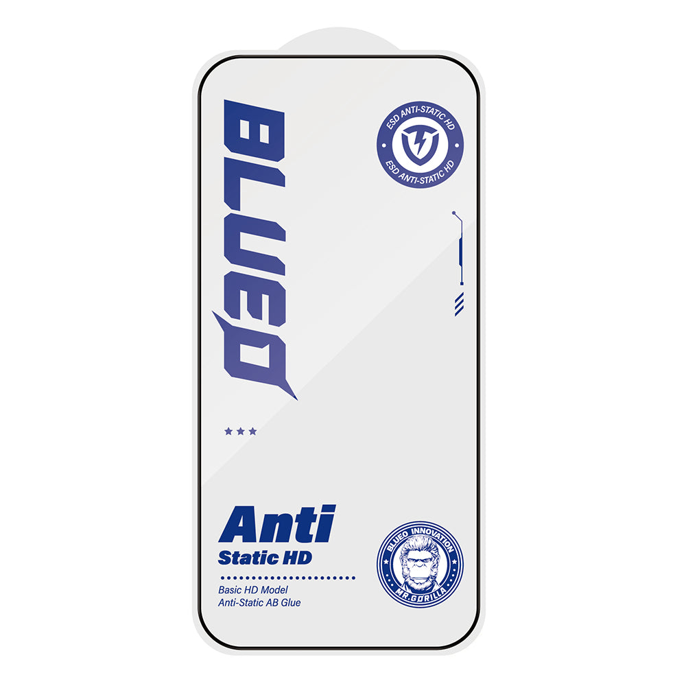 Film de protection écran Blueo Anti-Static HD pour Samsung Galaxy S26 Ultra S948, Verre Trempé, Full Glue, Noir