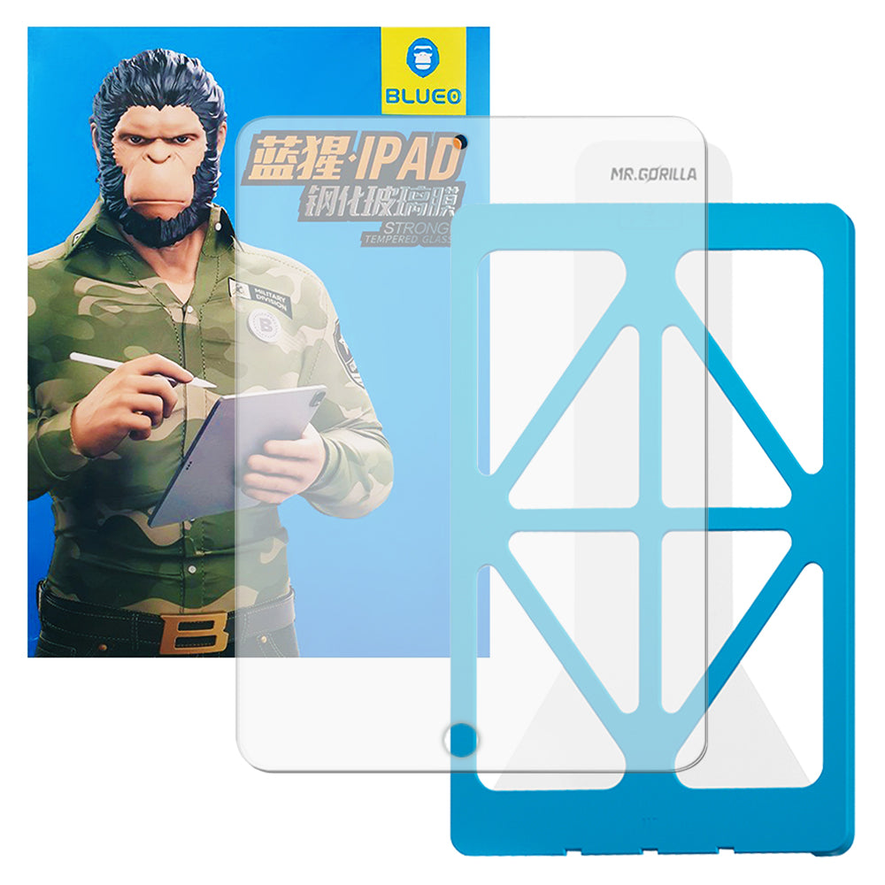 Film de protection d'écran Blueo HD Applicator Pro pour Apple iPad 10.2 (2021) / 10.2 (2020) / 10.2 (2019), Verre trempé, Collage intégral