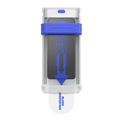 Blueo HD Applicator Pro Displayschutzfolie für Apple iPhone 16 Pro Max, gehärtetes Glas, Full Glue, 3D, Schwarz