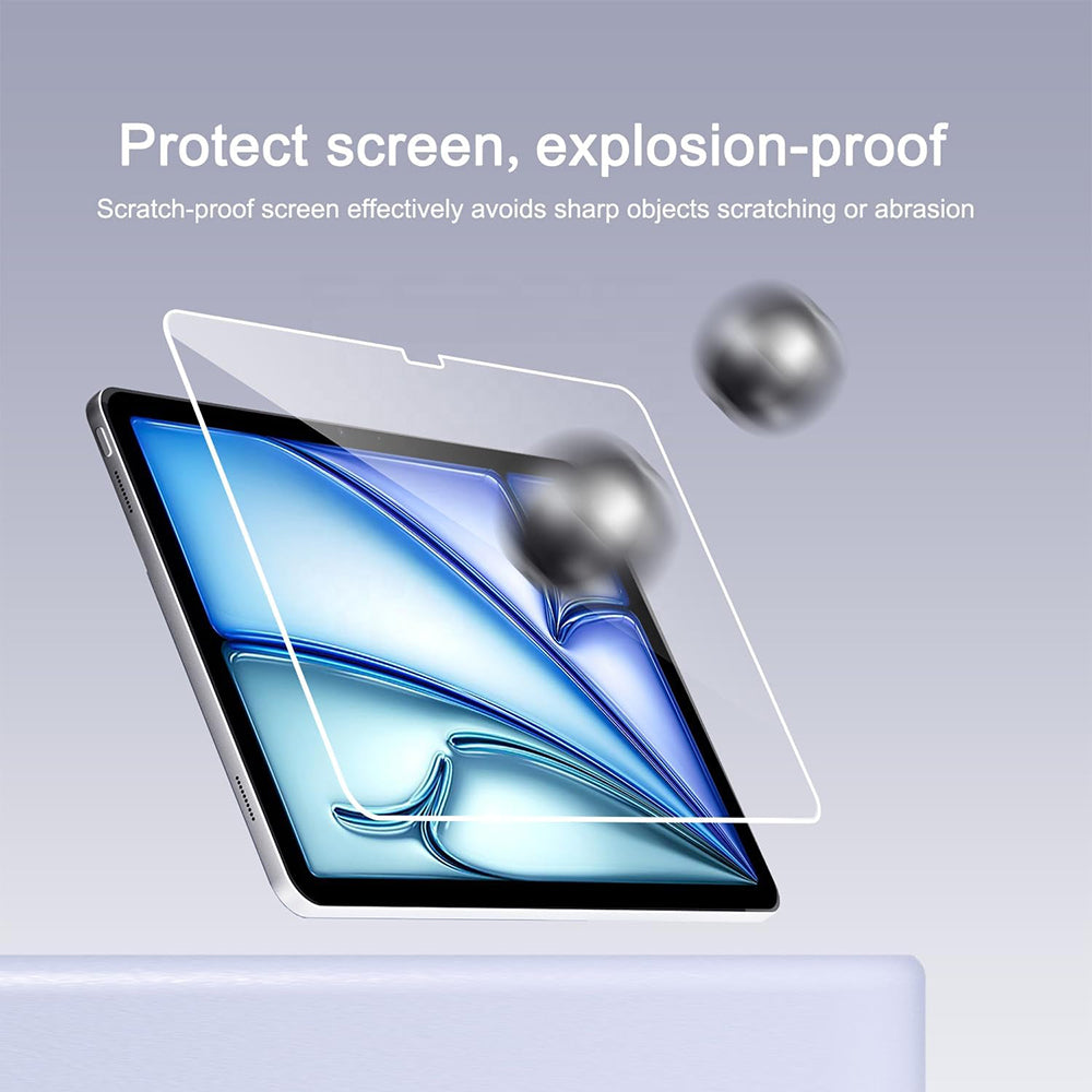Blueo HD Screen Protector Film for Apple iPad (2025) / (2022), Tempered Glass, Full Glue