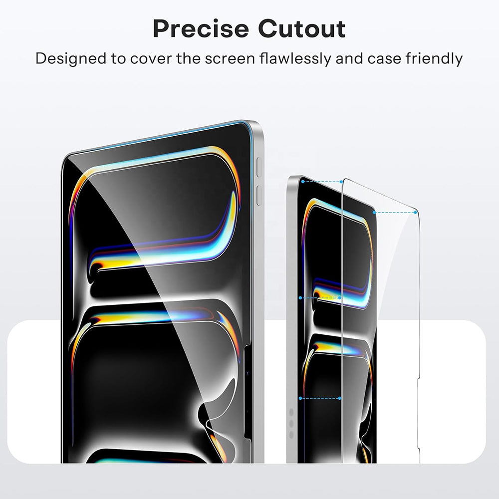 Blueo HD Screen Protector Film for Apple iPad Air 11 (2024), Tempered Glass, Full Glue