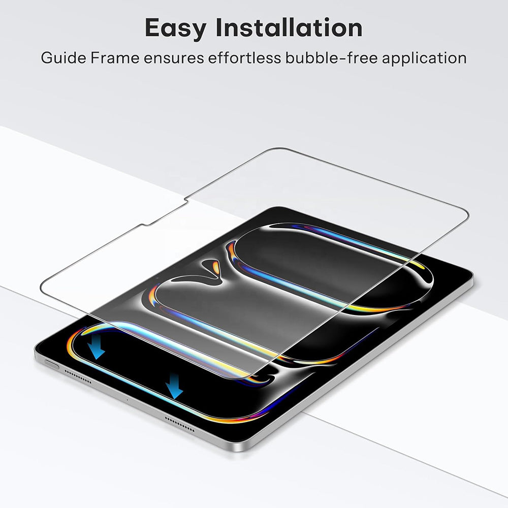 Blueo HD Displayschutzfolie für Apple iPad Pro 12,9 (2022) / Pro 12,9 (2021) / Pro 12,9 (2020), gehärtetes Glas, Full Glue