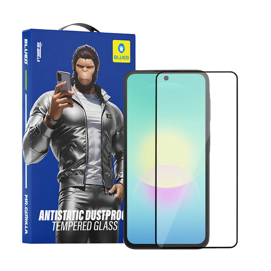 Blueo HD Displayschutzfolie für Samsung Galaxy A27 5G / A57 5G / A37 5G, gehärtetes Glas, Full Glue, 2.5D, Schwarz