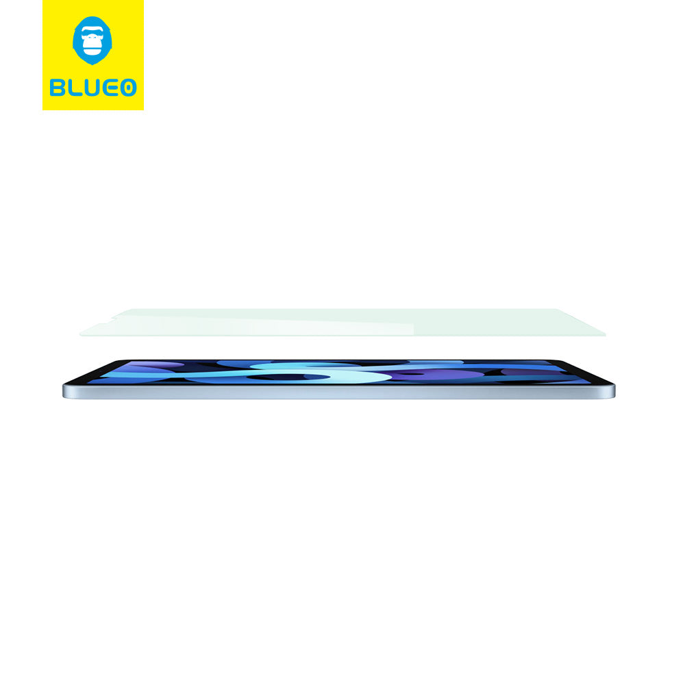 Blueo Displayschutzfolie für Apple iPad Air 11 (2024), gehärtetes Glas, Full Glue