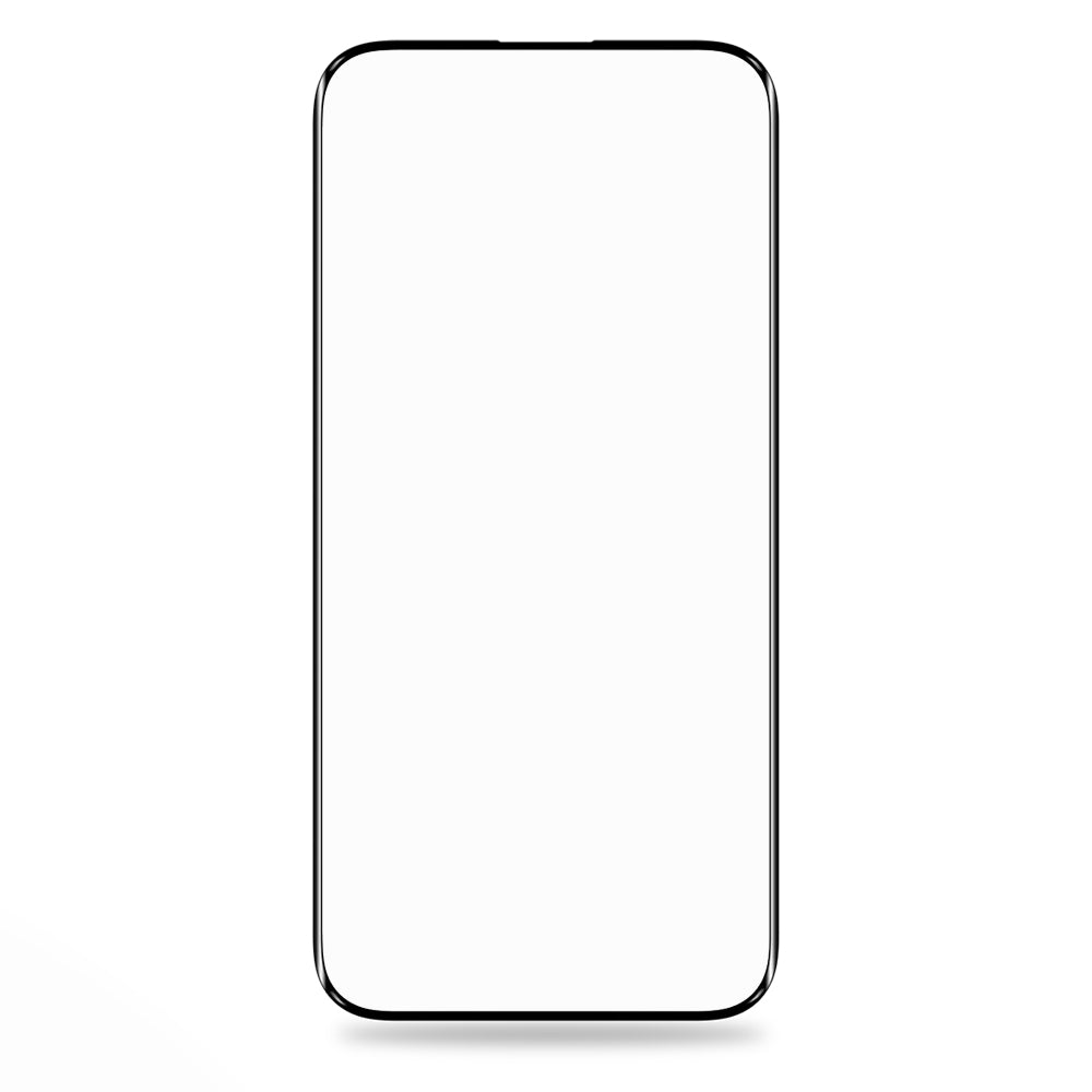 Film de protection d'écran Blueo Silk HD pour Apple iPhone 16 / 15, Verre trempé, Collage complet, Lot de 5 pièces, 2.5D, Noir