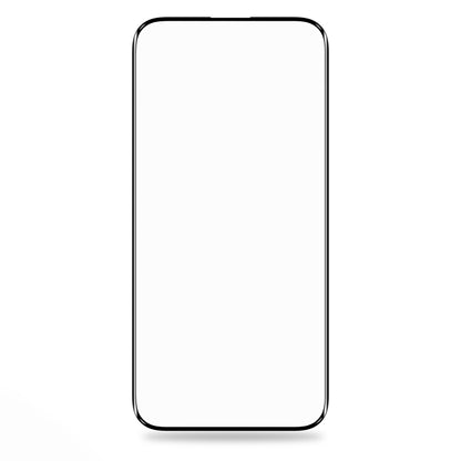 Film de protection d'écran Blueo Silk HD pour Apple iPhone 16 / 15, Verre trempé, Collage complet, Lot de 5 pièces, 2.5D, Noir