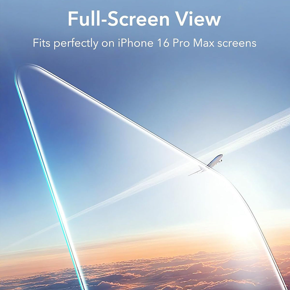 ESR Screen Protector for Apple iPhone 17 / 16 Pro, Tempered Glass, Full Glue, Set of 3 Pieces