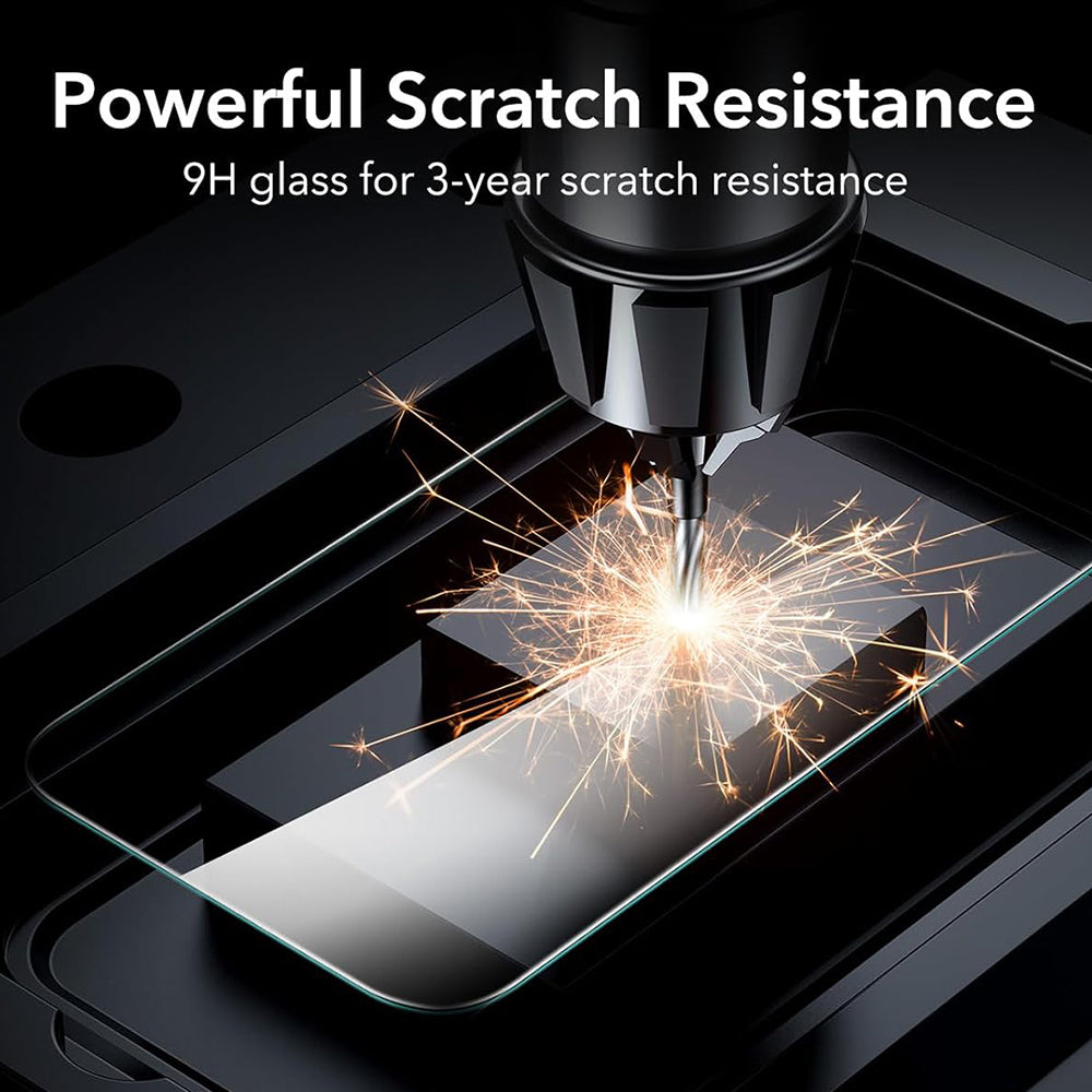 ESR Screen Protector for Apple iPhone 17 / 16 Pro, Tempered Glass, Full Glue, Set of 3 Pieces