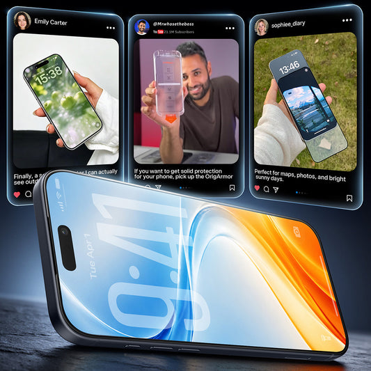 Torras OrigArmor Displayschutzfolie für Apple iPhone 18 Pro Max / 17 Pro Max, gehärtetes Glas, Vollkleber