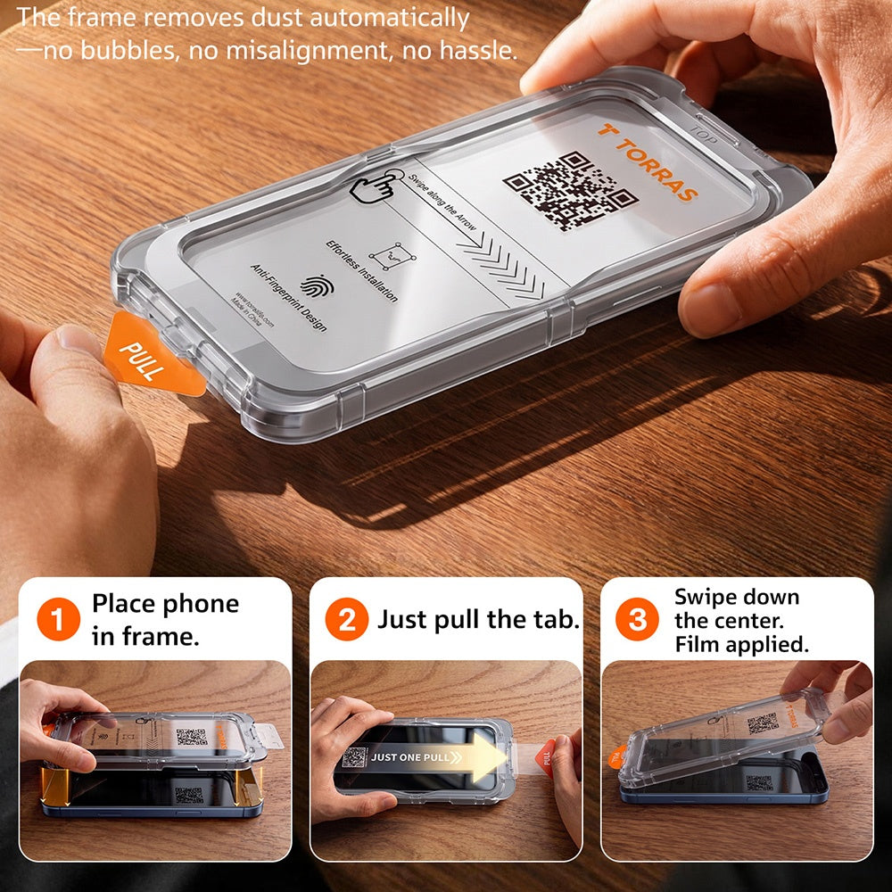 Torras Sunview AR Screen Protector Film for Apple iPhone 18 Pro Max / 17 Pro Max, Tempered Glass, Full Glue