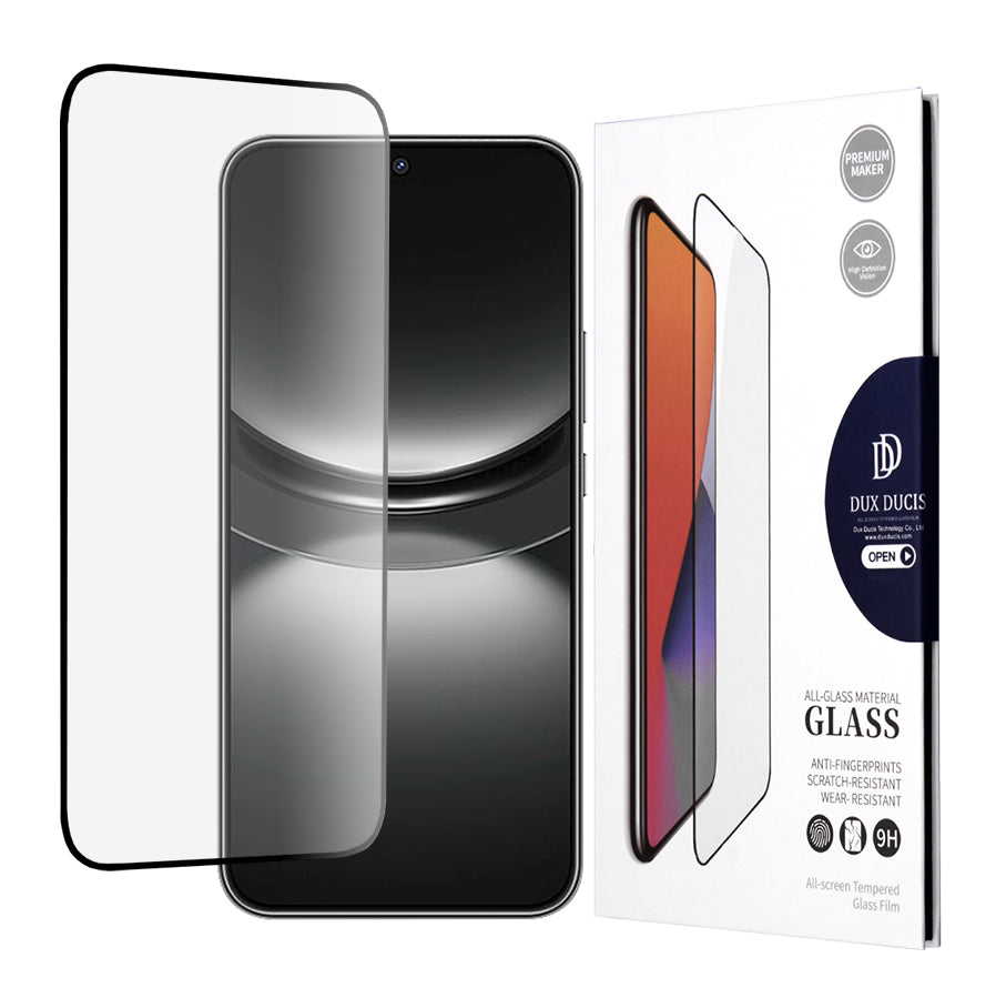DUX DUCIS Displayschutzfolie für Huawei nova 12, gehärtetes Glas, Edge Glue, schwarz