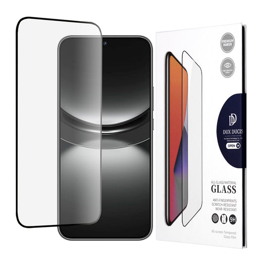 DUX DUCIS Displayschutzfolie für Huawei nova 12, gehärtetes Glas, Edge Glue, schwarz