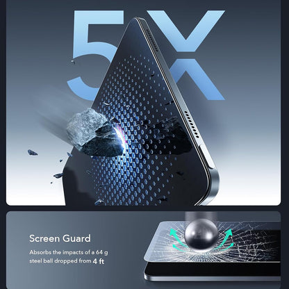 Schutzfolie ESR Armorite Paper Feel UltraFit für Apple iPad Air 13 (2026) / Air 13 (2025), Gehärtetes Glas, Vollverklebung