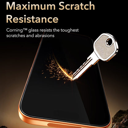 Film de protection d'écran ESR Armorite Pro UltraFit pour Apple iPhone 18 Pro Max / 17 Pro Max, Verre trempé, Collage intégral, Noir