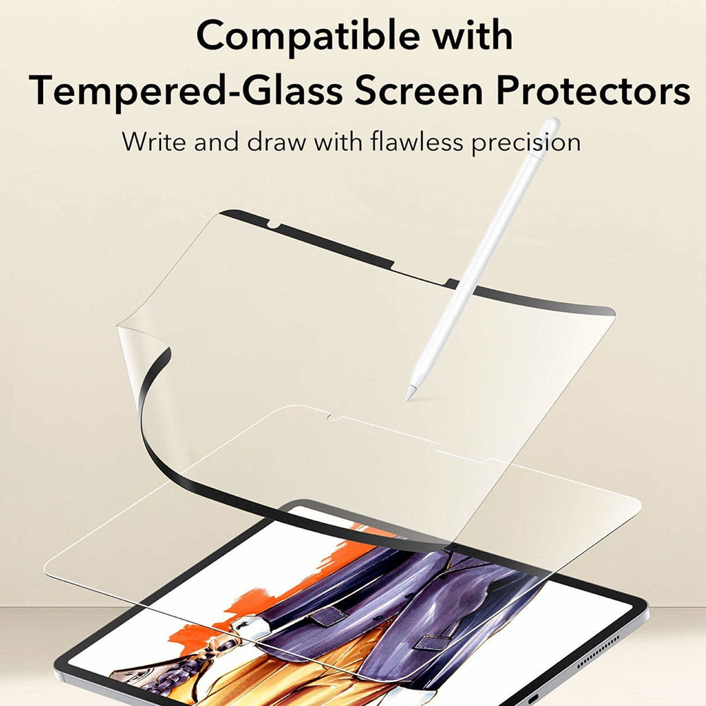 Film de protection d'écran ESR Paper Feel Magnetic pour Apple iPad (2025) / (2022), Plastique