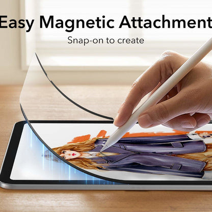 Film de protection d'écran ESR Paper Feel Magnetic pour Apple iPad (2025) / (2022), Plastique