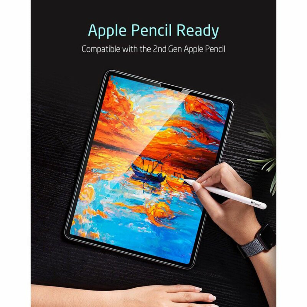 Film de protection d'écran ESR pour Apple iPad Air (2022) / Pro 11 (2021) / Air (2020), Verre Trempé, Full Glue, Lot de 2 pièces.