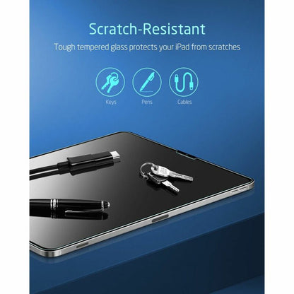 Film de protection d'écran ESR pour Apple iPad Air (2022) / Pro 11 (2021) / Air (2020), Verre Trempé, Full Glue, Lot de 2 pièces.