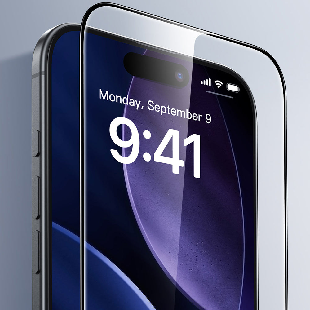 Film de protection d'écran ESR UltraFit pour Apple iPhone 17 Pro, Verre Trempé, Full Glue, Noir