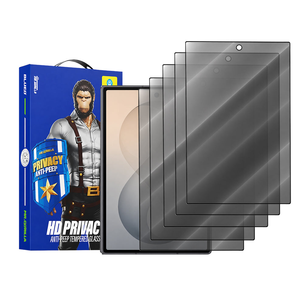 Blueo Anti-Peep Privacy Displayschutzfolie für Samsung Galaxy Z Fold8 F976, gehärtetes Glas, Vollklebung, 5er-Set