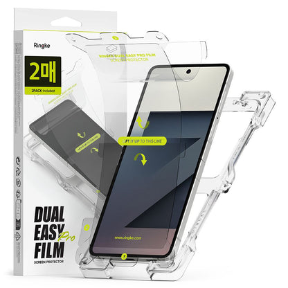 Film de protection Écran Intérieur Ringke Dual Easy Pro pour Samsung Galaxy Z Flip7 F766, Plastique, Lot de 2 pièces