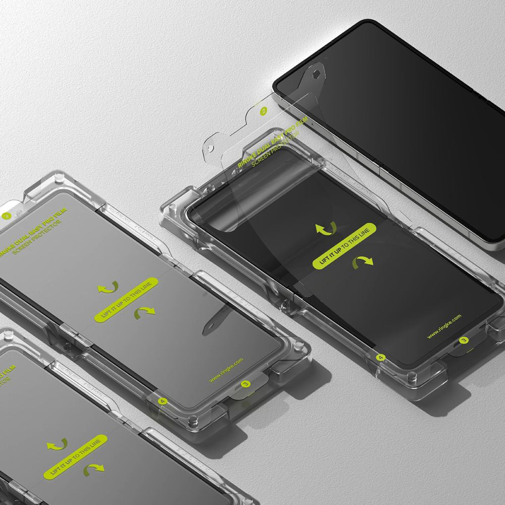 Film de protection Écran Intérieur Ringke Dual Easy Pro pour Samsung Galaxy Z Flip7 F766, Plastique, Lot de 2 pièces