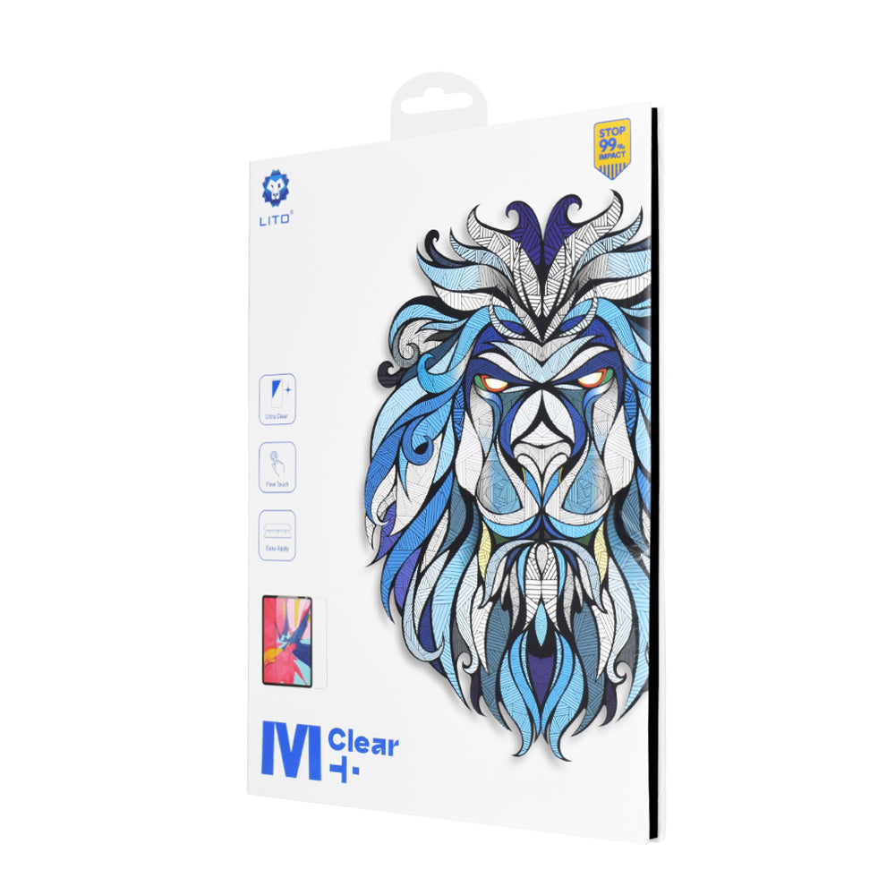 Film de protection d'écran Lito Classic pour Apple iPad 10.2 (2021) / 10.2 (2020) / 10.2 (2019), Verre trempé, Collage complet, 2.5D