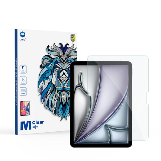 Film de protection d'écran Lito Classic pour Apple iPad Air 11 (2026) / Air 11 (2025), Verre trempé, Collage intégral, 2.5D