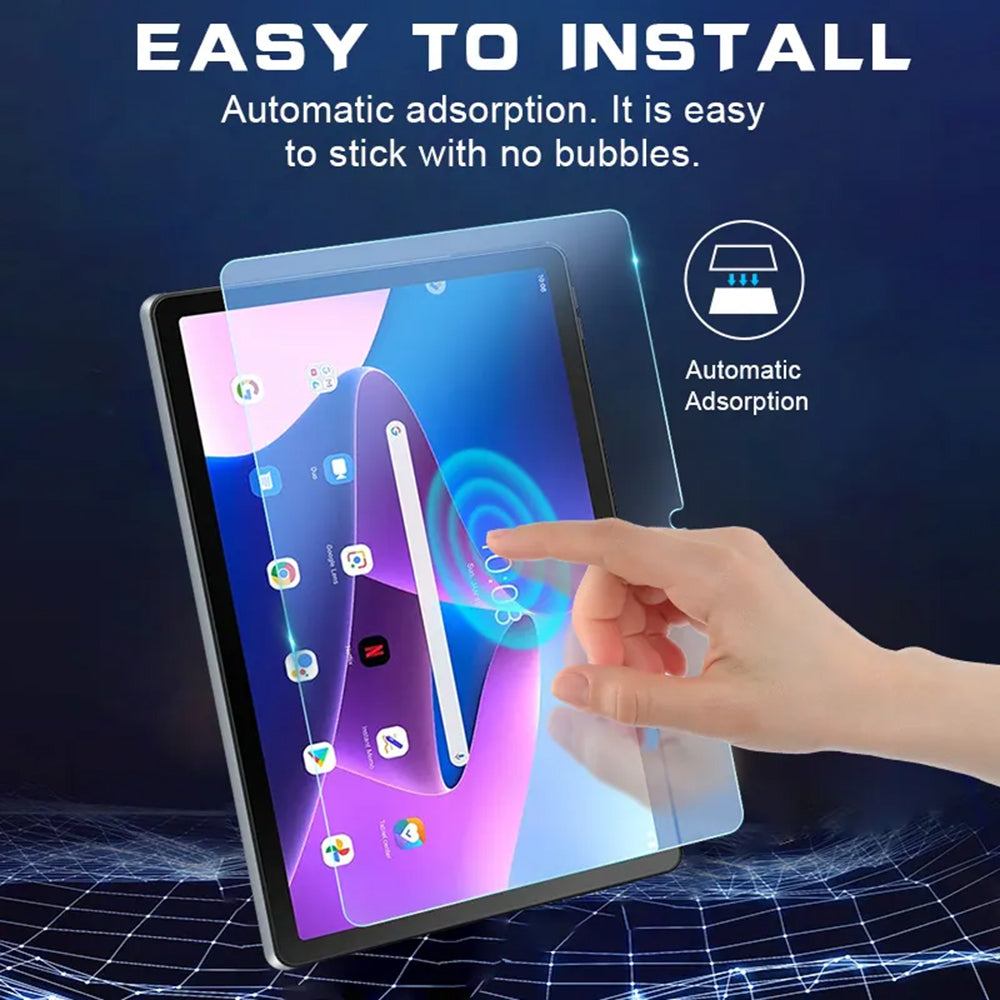 Film de protection d'écran Lito Classic pour Lenovo Tab M10 Plus (3e génération), Verre trempé, Collage intégral, 2.5D