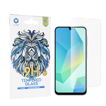 Lito Classic Displayschutzfolie für Samsung Galaxy A16 5G A166 / A16 4G A165, gehärtetes Glas, Full Glue, 2.5D