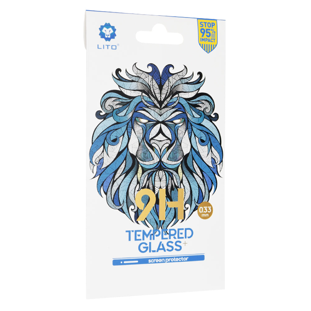 Film de protection d'écran Lito Classic pour Samsung Galaxy F12 F127 / A12 Nacho A127 / M02 M022 / M12 M127, Verre trempé, Full Glue, 2.5D