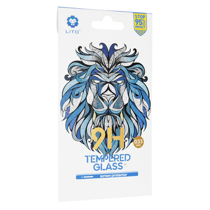 Film de protection d'écran Lito Classic pour Samsung Galaxy F12 F127 / A12 Nacho A127 / M02 M022 / M12 M127, Verre trempé, Full Glue, 2.5D