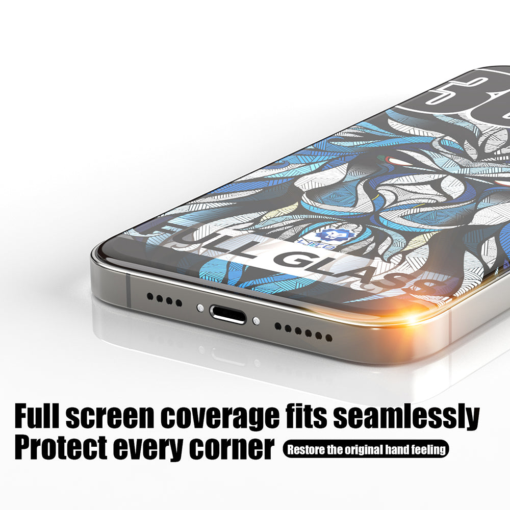 Lito D+ Max 300C Screen Protector for Apple iPhone 14 Pro, Tempered Glass, Full Glue