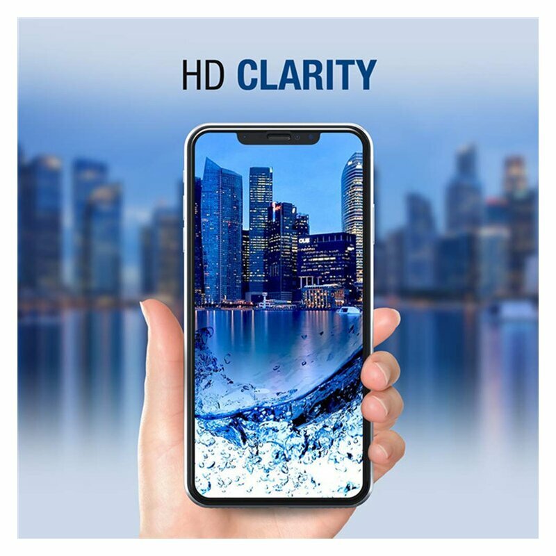 Lito HD Pro Clear Screen Protector for Apple iPhone 17 Pro, Tempered Glass, Full Glue, Black