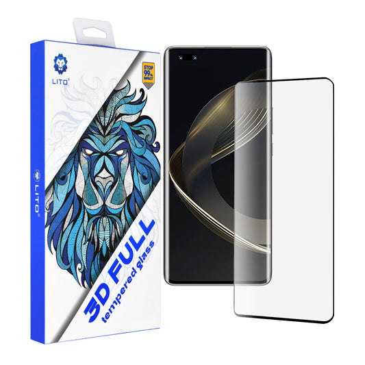 Lito Displayschutzfolie für Huawei nova 11 Pro, gehärtetes Glas, Full Glue, 3D, Schwarz